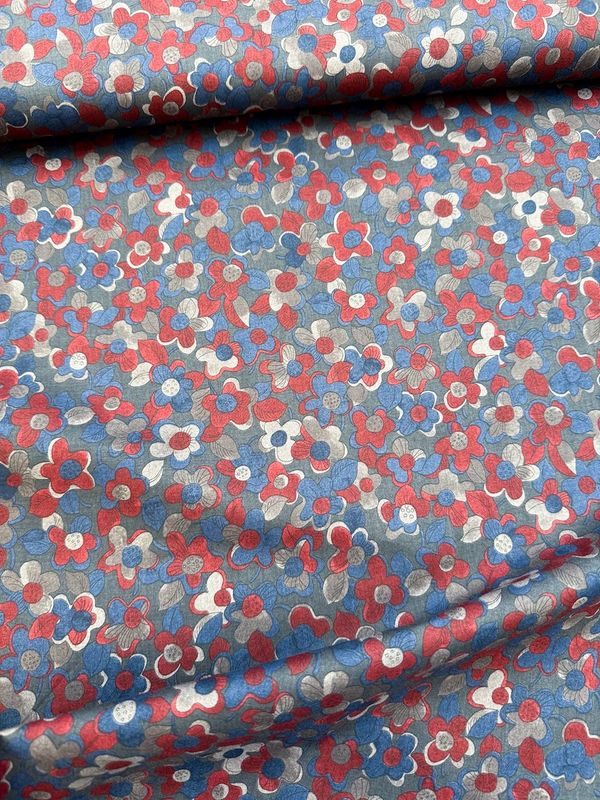 Hokkoh / Printed Lawn Floral 3C Slate / 25cm