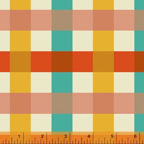 Heather Ross / Malibu Cotton Linen Gingham / 25cm