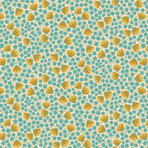 Tilda Wallflower Range / Bellflower / Teal / per 25cm