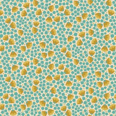 Tilda Wallflower Range / Bellflower / Teal / per 25cm