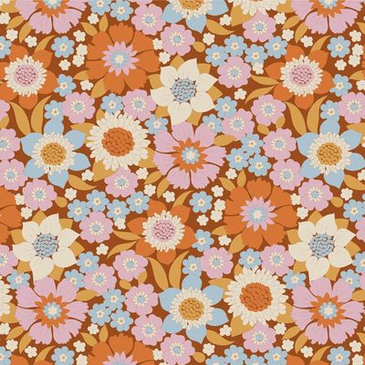 Tilda Wallflower Range / Lauren / Caramel / per 25cm