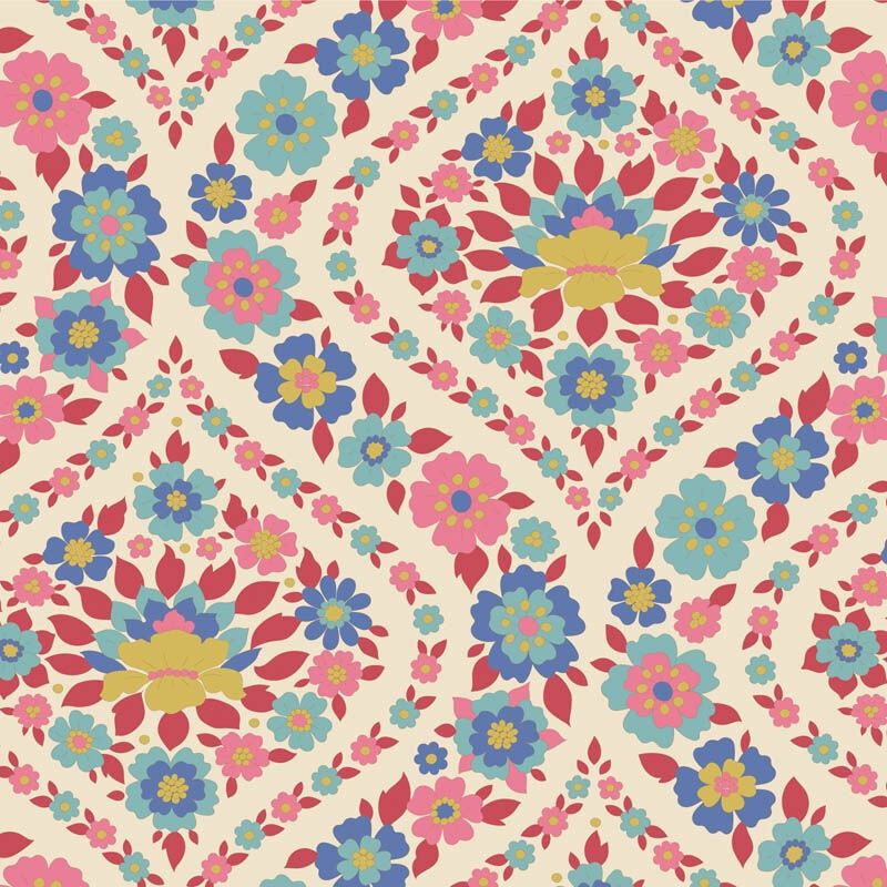 Tilda Wallflower Range / Bianca / Red / per 25cm