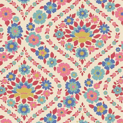 Tilda Wallflower Range / Bianca / Red / per 25cm