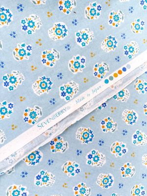Sevenberry / Floral Motif / Light Blue / 25cm