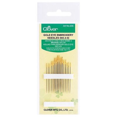 Clover Gold Eye Embroidery Needles