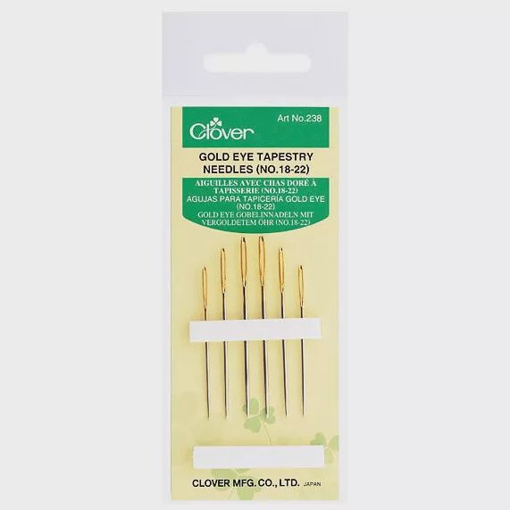 Clover Gold Eye Tapestry Needles