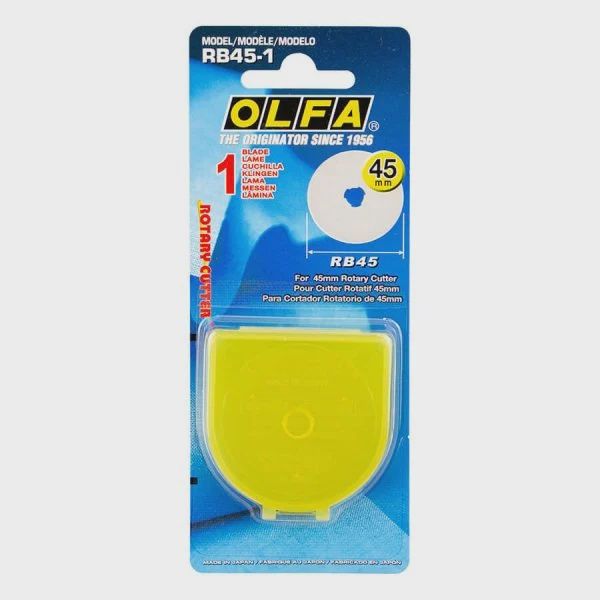 Olfa Rotary Cutter Spare Blades, Type: 45mm Regular Packaging