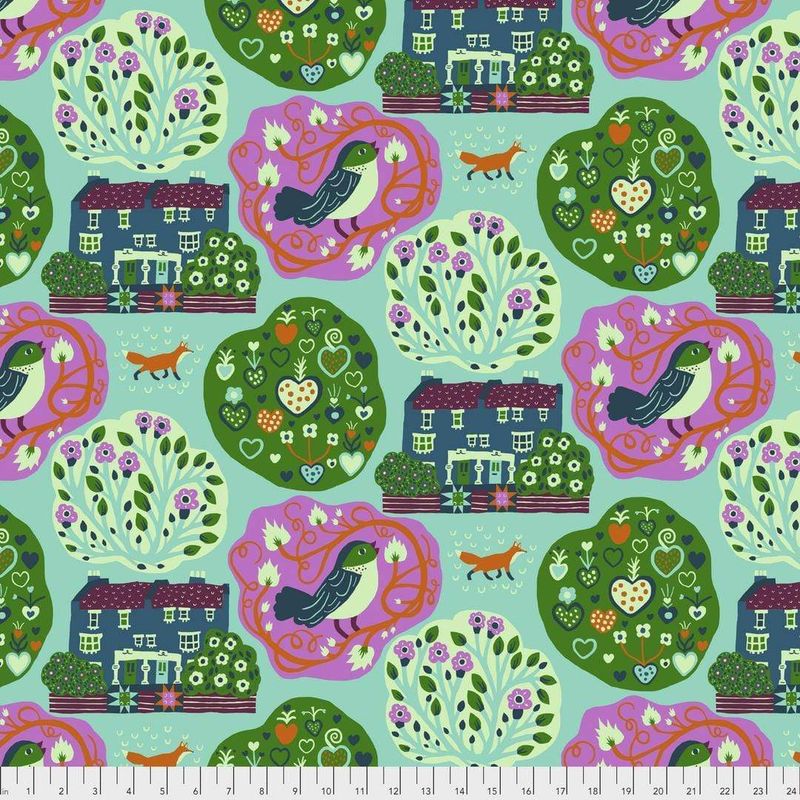 Homeward by Monika Forsberg - My block / Seafoam - 25cm