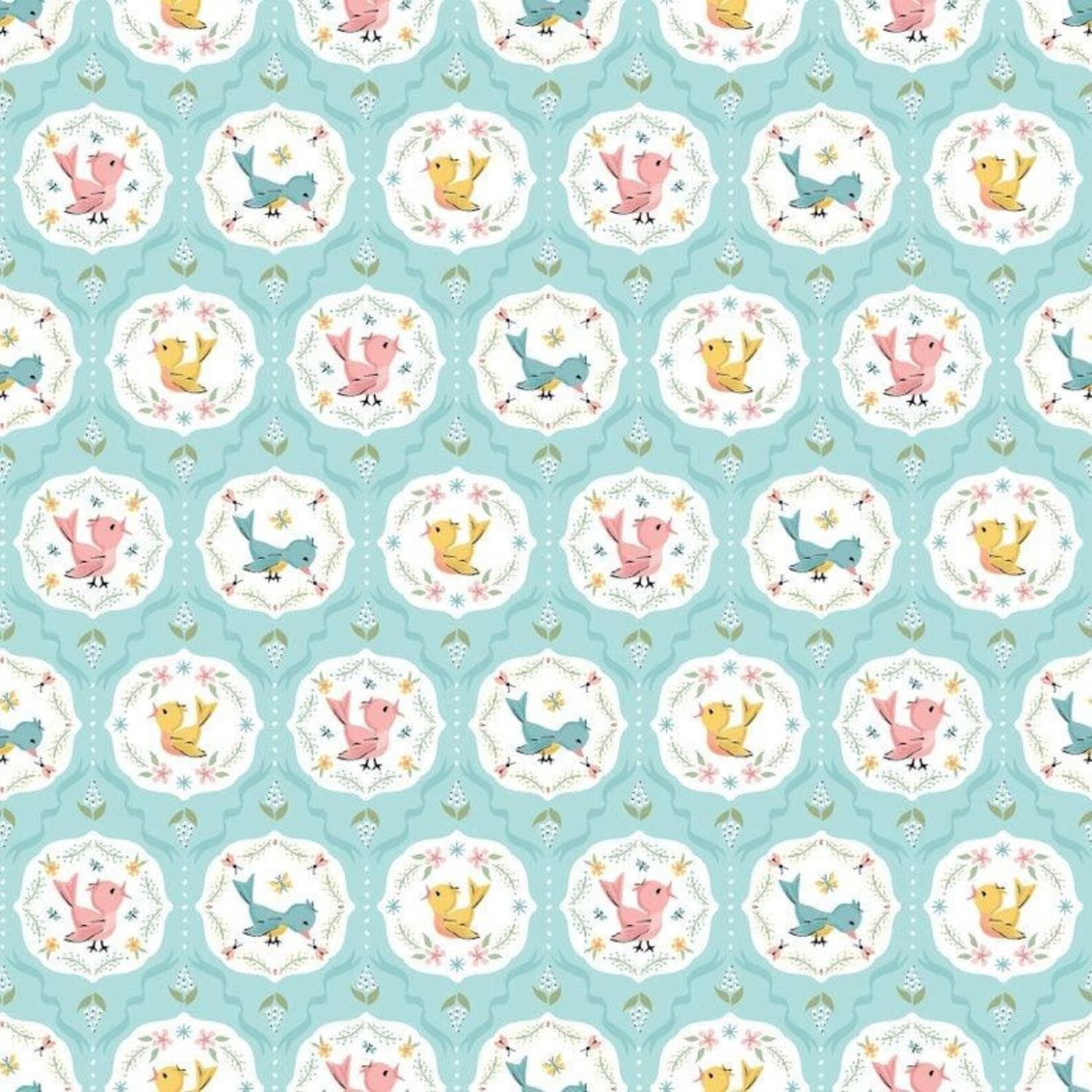 Poppie Cotton Finding Wonder / Tweeting - Blue / 25cm