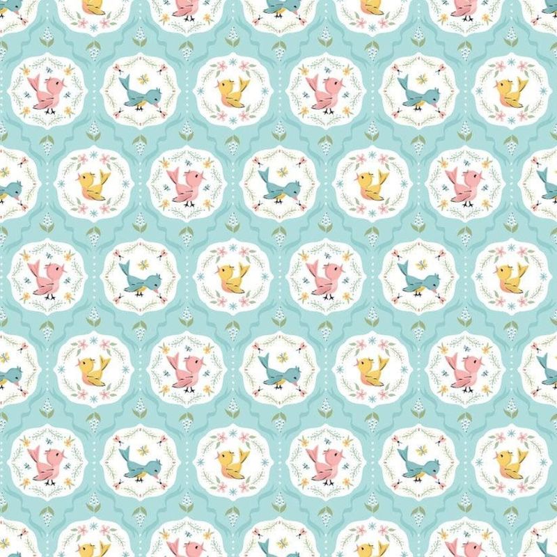 Poppie Cotton Finding Wonder / Tweeting - Blue / 25cm