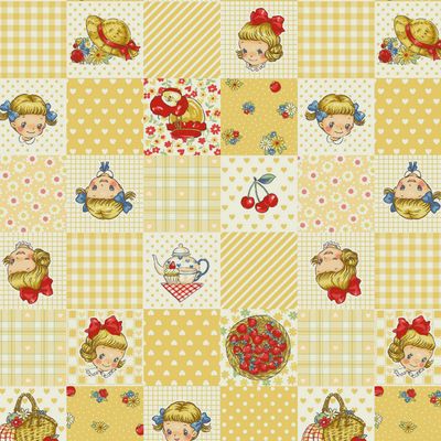 Margaret And Sophie / Square Patches - Yellow / 25cm