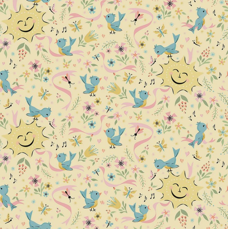 Poppie Cotton Finding Wonder / Sunshine - Yellow / 25cm