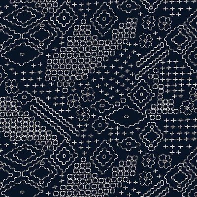 Sashiko Sampler 108&quot; Wide Back / Per 25cm