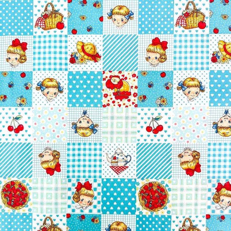 Margaret And Sophie / Square Patches - Blue / 25cm