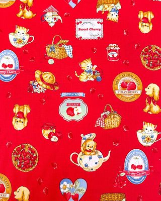 Margaret And Sophie / Strawberry Picnic - Red / 25cm