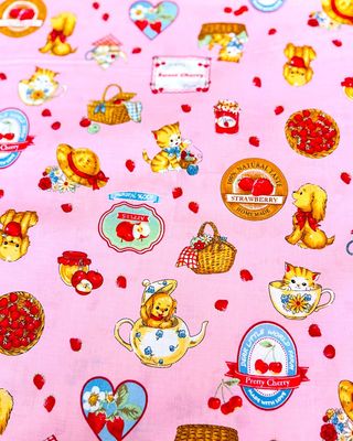 Margaret And Sophie / Strawberry Picnic - Pink / 25cm