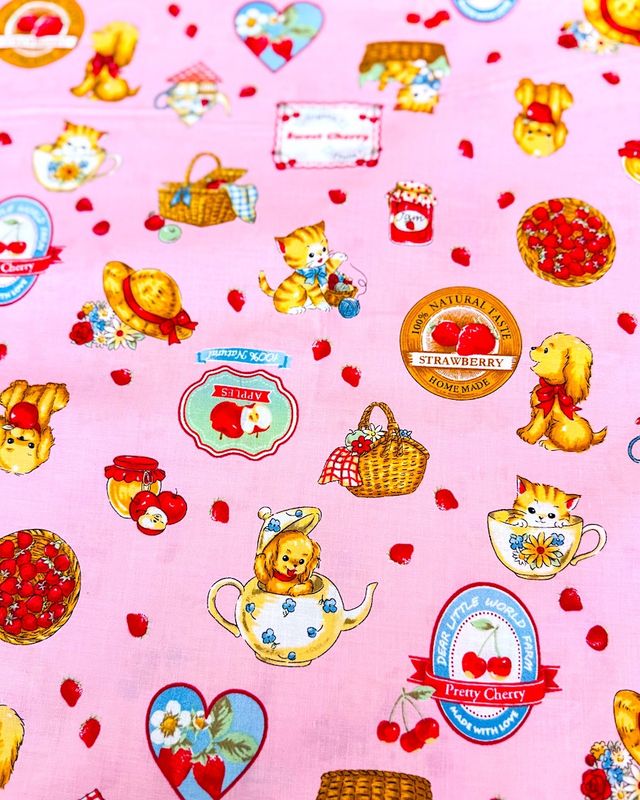 Margaret And Sophie / Strawberry Picnic - Pink / 25cm