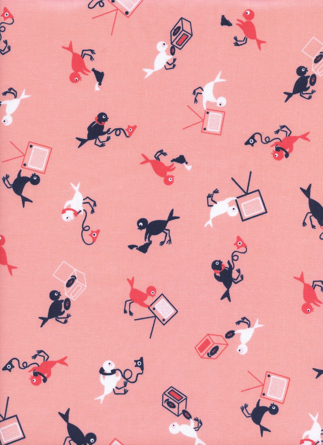 Cotton + Steel / Hello, Yes This is Bird - Peach / 25cm