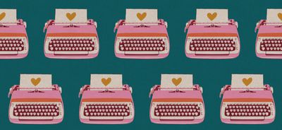 Ruby Star Society Linen Canvas  / Typewriter - Teal / 25cm