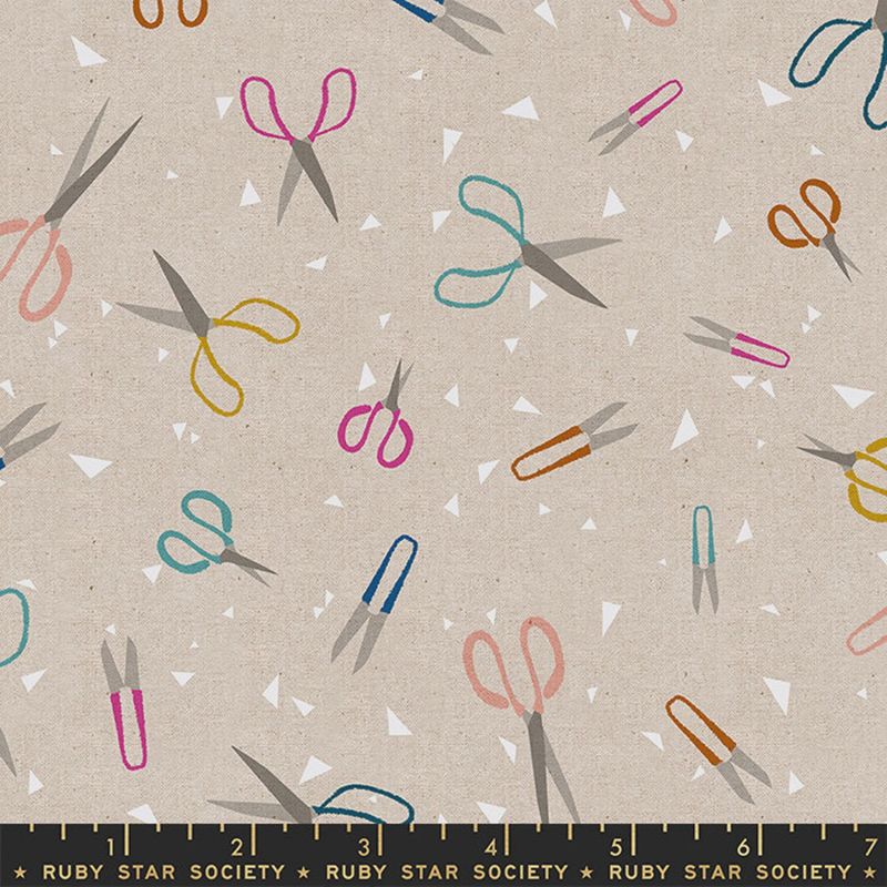 Ruby Star Society Linen Canvas / Snips - Natural / 25cm