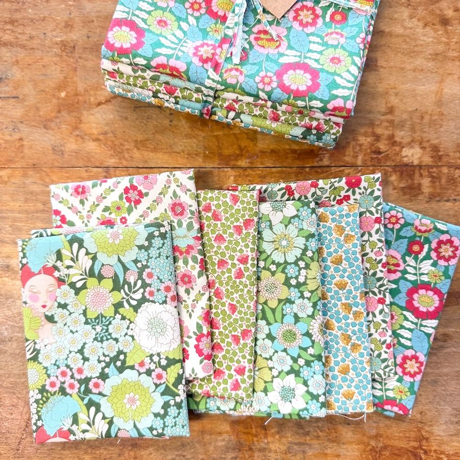 Tilda Wallflower Bundle (x7) - Green