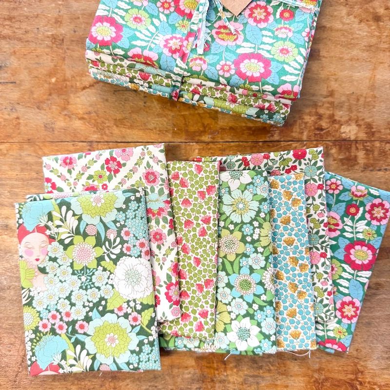 Tilda Wallflower Bundle (x7) - Green