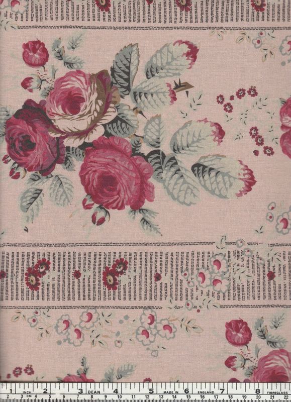 L&#39;uccello Linens - Delphine Dusty Rose / per 25cm