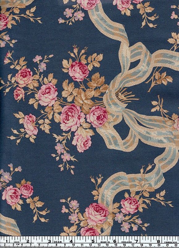 L&#39;uccello Linens / Antoinette - Blue / per 25cm