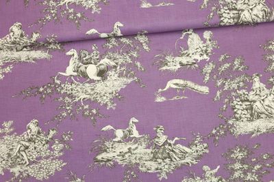 Gütermann Ring a Roses Toile / Purple / Per 25cm