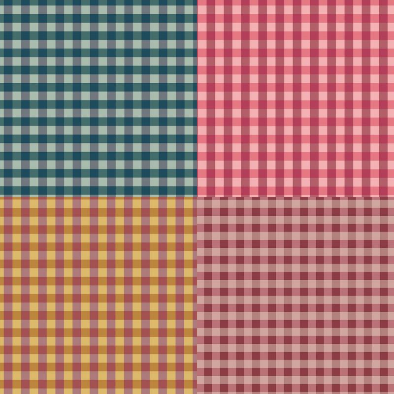 L&#39;uccello Odette Woven Cotton Check Bundle