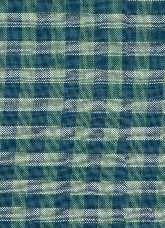 L&#39;uccello / Odette Woven Cotton Check / Green / per 25cm