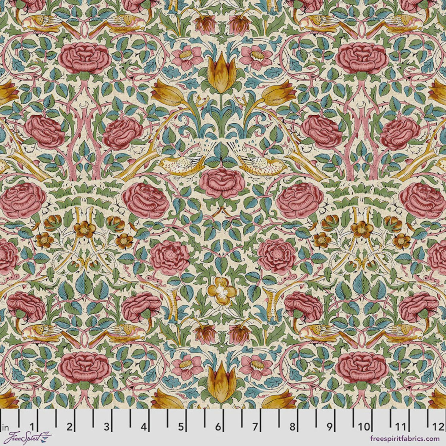 Morris &amp; Co / Emery Walker / Rose - Rose / Per 25cm