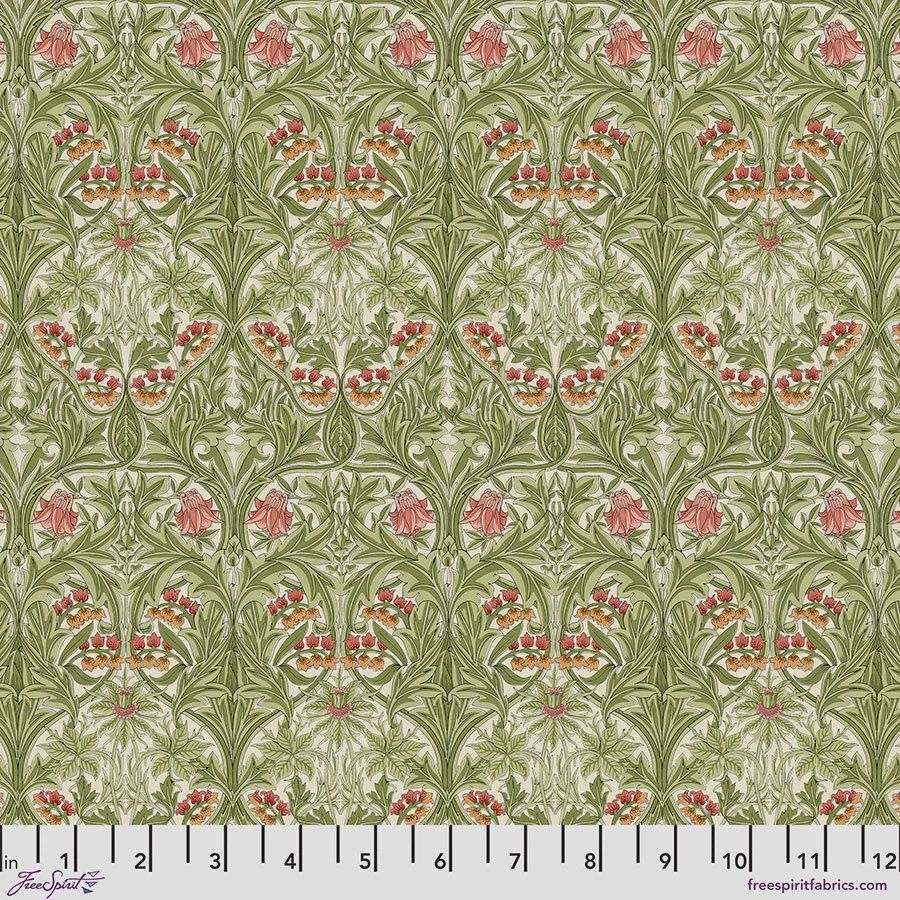 Morris &amp; Co / Emery Walker / Bluebell Leaf Green / Per 25cm
