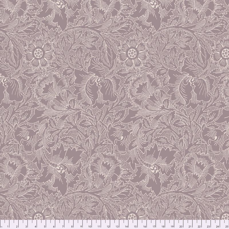 Morris &amp; Co / Standen / Poppy Lavender / Per 25cm