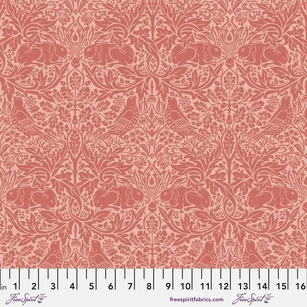 Morris &amp; Co / Wandle / Brer Rabbit Coral / Per 25cm
