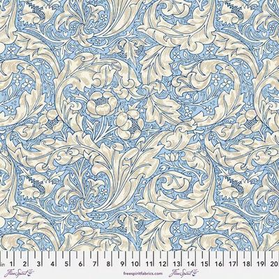 Morris &amp; Co / Wandle / Bachelors Button Blue / Per 25cm