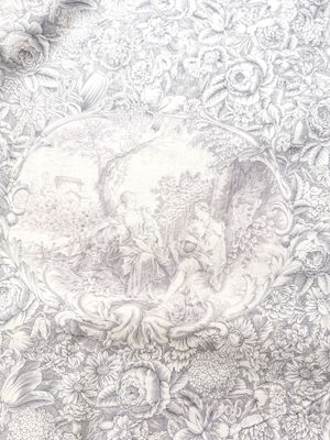 Yuwa Toile - Grey (M) - per 25cm