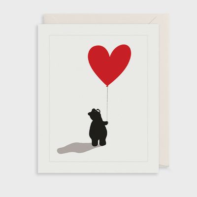 Bear - Heart Balloon