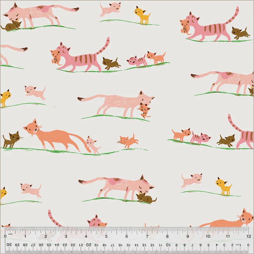 Heather Ross Studio Edit / Mother Cats / per 25cm
