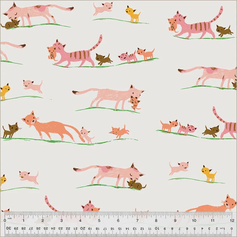 Heather Ross Studio Edit / Mother Cats / per 25cm