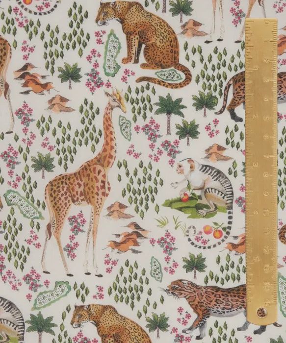 Liberty Tana Lawn Animals / Safari A / 25cm
