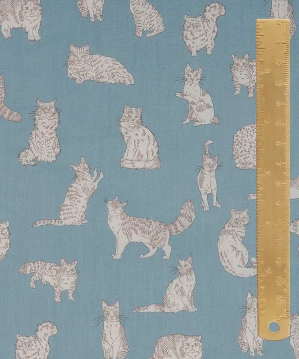 Liberty Tana Lawn Animals / Meow C / 25cm