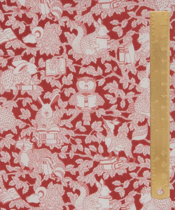 Liberty Tana Lawn Animals / Woodland Library D / 25cm