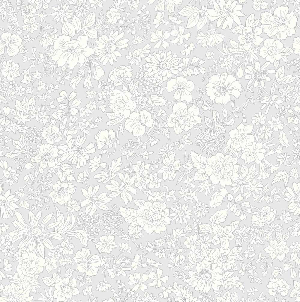 Liberty Lasenby Cotton / Emily Belle - Silver Birch / 25cm