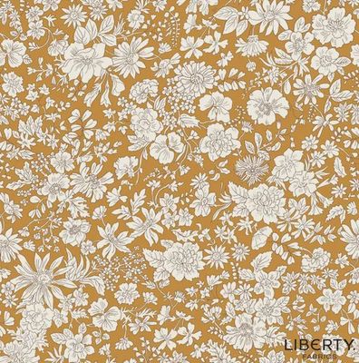 Liberty Lasenby Cotton / Emily Belle - Golden Ochre / 25cm