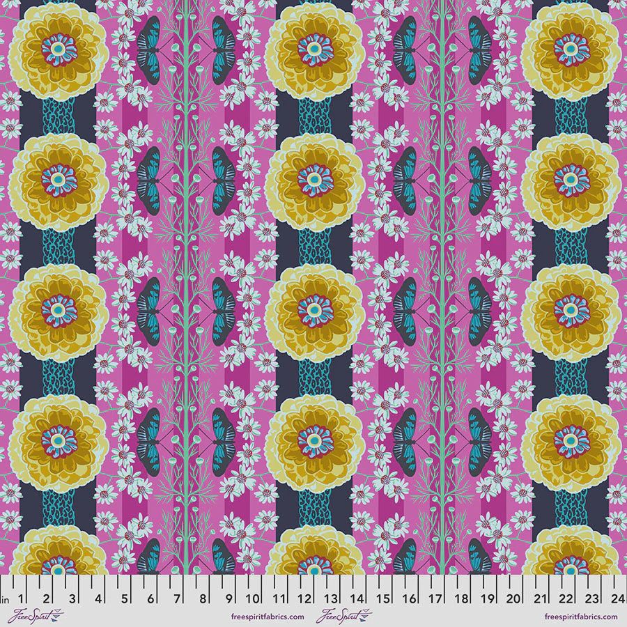 Vivacious Cotton Lawn by Anna Maria / Natural Order - Magenta / Per 25cm
