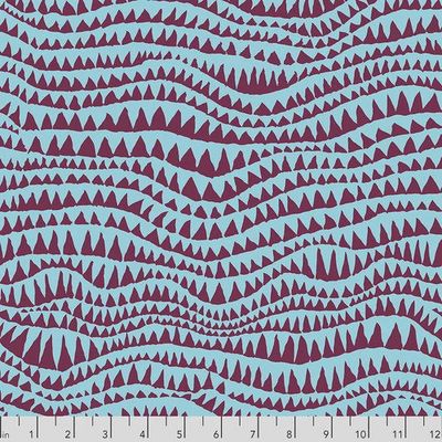 Kaffe - Shark&#39;s Teeth / Turquoise - 25cm
