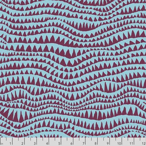 Kaffe - Shark&#39;s Teeth / Turquoise - 25cm