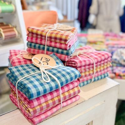 L&#39;uccello Odette Woven Cotton Check Bundle
