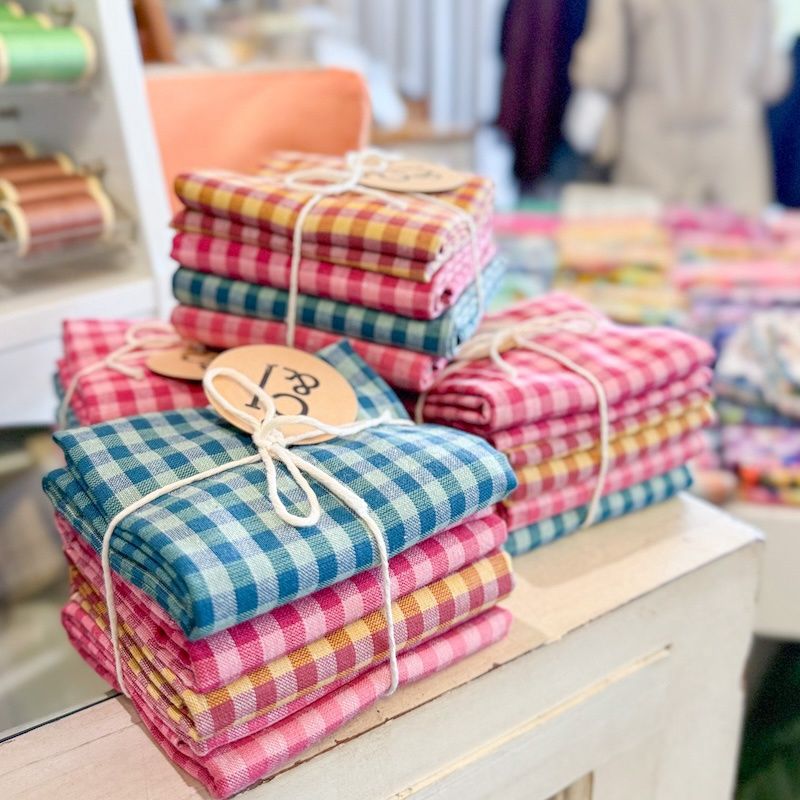 L&#39;uccello Odette Woven Cotton Check Bundle